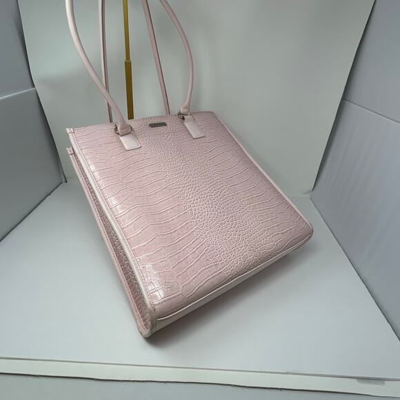 Targus Laptop Computer/Hand Bag Faux Snakeskin Light Pink Office Professional - Picture 3 of 12